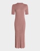 Fara Textured Knit Midi Dress