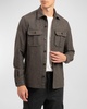 Men's Yarn-Dyed Flannel Overshirt