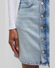 Ms. Louisiana Mid-Thigh Button-Front Denim Skirt