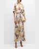 Winny Shell-Print Maxi Dress