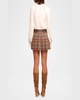 Derrick Pleated Belted Mini Skirt