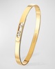 Move Noa 18k Yellow Gold 3-Diamond Bangle, Size M