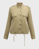 Collins Gauze Military Jacket 