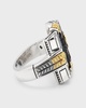 Men's Black Onyx Two-Tone Laurel Ring