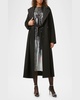 Plus Size Capanna Tie-Waist Wool Coat