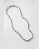 Men's Box Chain Necklace in Silver, 5.2mm, 22"L