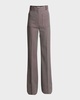 Alina Mid-Rise Straight-Leg Wool Trousers