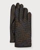 Men's Woven Leather Gloves