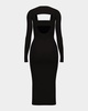 x Simkhai Cutout Knit Midi Dress