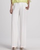 Flare-Leg Metallic Jacquard Trousers