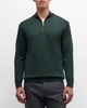 Men's Autumn Crest Suede-Trim Quarter-Zip Sweater