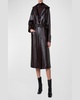 Zeno Lacquer Cotton Belted Trench Coat