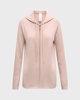 Cashmere Zip-Front Hoodie