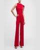 Enola Sleeveless Draped Jumpsuit