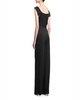 Jackie Cap-Sleeve Belted Wide-Leg Jumpsuit