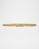 Cable Buckle Bracelet with Diamonds and 18K Gold, 2.6mm