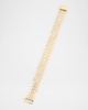 14K Yellow Gold Laser Chainmail 3-Row Bracelet