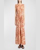 Shyanne Woodblock Printed Maxi Dress