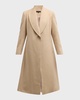 Shawl-Collar Camel Hair Princess Coat 