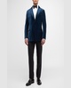 Men's Velvet Peak-Lapel Dinner Jacket