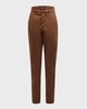 Sia Mid-Rise Twill Chino Pants