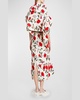 Asymmetric Floral Opera Wrap Jacket