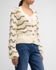 Daniella Wavy Striped Cardigan 