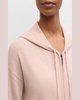 Cashmere Zip-Front Hoodie