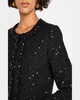 Landon Cropped Sequined Tweed Jacket with Embellished Trim