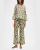 Floral-Print Boxy Shirt and Wide-Leg Trousers Set