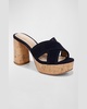 Dory Suede Crisscross Sandals