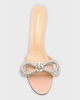 Crystal Patent Double Bow Mule Sandals