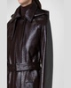 Zeno Lacquer Cotton Belted Trench Coat