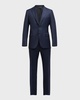 Men's Windowpane Wool Suit