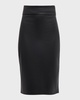 Soft Vegan Leather Pencil Skirt