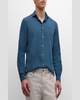 Men's Garment-Washed Lyocell Sport Shirt