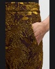 Demi Metallic Floral Brocade Straight-Leg Ankle Pants