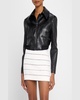 Hyde Cropped Vegan Leather Jacket 