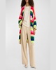 Gabilo Striped Alpaca-Blend Longline Cardigan