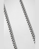 Men's Box Chain Necklace in Silver, 5.2mm, 22"L