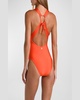 Gypset V-Plunge One-Piece Swimsuit