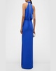 Annabeth Draped Halter Column Gown