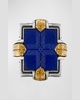 Men's Two-Tone Lapis Signet Ring