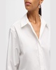 Renata Cropped Button-Front Shirt