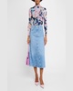 Del Rey Denim Midi Skirt 