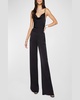 Joss Satin Wide-Leg Trousers 