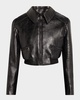 Hyde Cropped Vegan Leather Jacket 