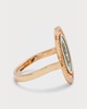 Lucky Move 18k Rose Gold Diamond Turquoise Ring