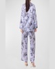 Toile Jardin Floral-Print Charmeuse Pajama Set