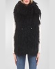 Reversible Mongolian Lamb Shearling Vest